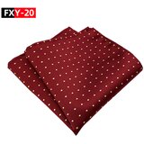 INF Moška obleka, modni robček, kvadratna brisača, žepni kvadrat s pikami Red, (21275275) | Shoptok.si