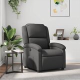 Maison Chic Naslanjač - Relax naslanjač siv iz pravega usnja, (22040286) | Shoptok.si
