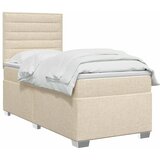  Boxspring krevet s madracem Krem 90 x 190 cm Tkanina - Krem 90 x 190 cm Dizajn linija | shoptok.hr