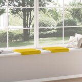  Jastučić za klupu 2 kom. Baršun Žuta Dubina 35 cm | shoptok.hr