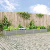  Cvetlično korito Svetlo siva 480 x 100 x 45 cm Cinkana jeklena, (5000207490) | Shoptok.si