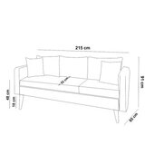 Atelier Del Sofa sofa trosed sofia anthracite | ePonuda.com