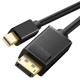 displayport kabel (1.5m, mini dp na dp muški, crni)