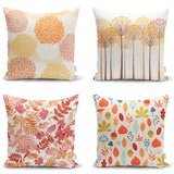 Minimalist Cushion Covers Komplet 4 prevlek za vzglavnik Autumn Design, 45 x 45 cm Cene