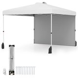 Costway Vrtni paviljon Praznični šotor s stransko steno 3x3 m Bela, (5000157025) Cene