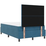  LED Box Spring Krevet Tamno plava 120 x 200 cm Baršun | shoptok.hr