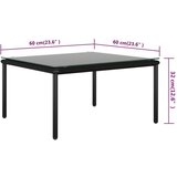  5-dijelna vrtna garnitura s jastucima crna PVC | shoptok.hr