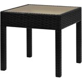  3-Dijelni bistro set od poliratana crni | shoptok.hr