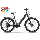  E-bike PATHER 3 Lowstep Black Matt-Olive / Yamaha PW-X3 85 Nm, 630Wh - L