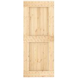  Klizna vrata 85 x 210 cm Čvrsta borovina (neobrađena) | shoptok.hr