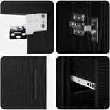  Set ormarića za kupaonicu 3 kom. Crni hrast 40 x 36 x 109,5 cm | shoptok.hr