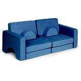 ECO TOYS Sklopiva modularna sofa za djecu, velika, za 2 osobe, DIY, 10 mekanih jastuka - plava | shoptok.hr