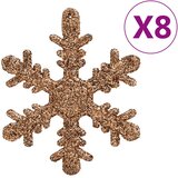  Set božićnih kuglica od 111 komada rozo-zlatni od polistirena | shoptok.hr