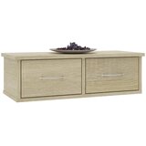  Zidna polica s ladicama boja hrasta 60 x 26 x 18,5 cm drvena | Eponuda.com