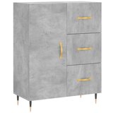Maison Chic Komoda - Predalnik betonsko siva 69,5x34x90 cm inženirski les, (21722115) Cene