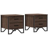  Noćni ormarići 2 kom boja hrasta 40x41x40 cm konstruirano drvo | Eponuda.com