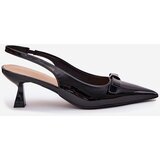 Boto Patented High Heels With Bow Black Naylna | Shoptok.si