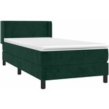 Box spring krevet s madracem tamnozeleni 90x200 cm baršunasti | Eponuda.com