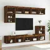  TV ormarići s LED svjetlima 2 kom boja hrasta 80x30x30 cm | shoptok.hr