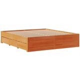 vidaXL Posteljni okvir brez vzmetnice s predali 180x200 cm borovina | Shoptok.si