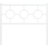  Metalno uzglavlje bijelo 100 cm | shoptok.hr