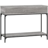  Konzolni stol siva boja hrasta 100x34,5x75 cm konstruirano drvo | shoptok.hr