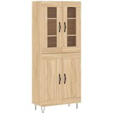  Visoka komoda hrasta sonome 69,5x34x180cm od konstruiranog drva Slike
