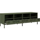 vidaXL TV ormarić maslinastozeleni 135 x 39 x 43,5 cm čelični | shoptok.hr
