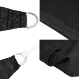 Senčno jadro 160 g/m² črno 6x7 m HDPE, (20965735) | Shoptok.si