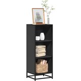 vidaXL Knjižna omara črna 40x35x107,5 cm iverna plošča | Shoptok.si