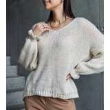  Beige V-neck sweater Gista | shoptok.hr