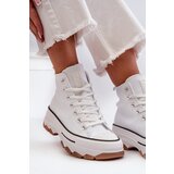 EVENTO White Platform High Top Women's Sneakers Valvia | Shoptok.si