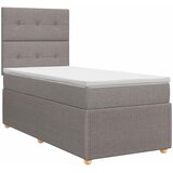  Boxspring krevet s madracem Sivosmeđa 90 x 190 cm Tkanina | shoptok.hr