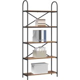 vidaXL Knjižna polica Star les 80 x 30 x 183 cm Konstruiran les | Shoptok.si