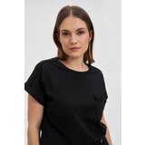 Marisse Cotton T-Shirt Decorated With Beads, Black | Eponuda.ba