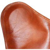 Butterfly stolica od prave kože smeđa | shoptok.hr