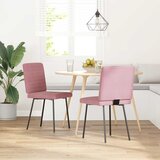 Maison Chic Jedilni stoli - Vzorci stoli 2 kosa roza žamet A406, (22032059) | Shoptok.si