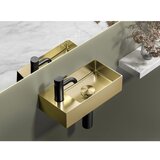 Sapho Umivaonik za WC od nehrđajućeg čelika u zlatnoj boji 36,5x18 cm Aurum – | shoptok.hr