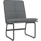 vidaXL Ležaljka siva 54 x 75 x 76 cm od umjetne kože | shoptok.hr