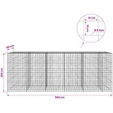  Gabion s žicom debljine 5 mm i mrežom 10x10 cm 550x50x200 cm | shoptok.hr
