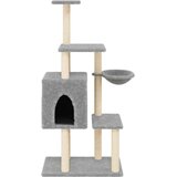  Penjalica za mačke sa stupovima za grebanje svjetlosiva 131 cm | shoptok.hr