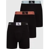 Calvin Klein Underwear Boksarice 3-pack moške, črna barva, 000NB3529A