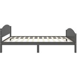 vidaXL posteljni okvir temno siv iz trdne borovine 120x200 cm | Shoptok.si