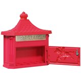  Stenska Poštna Škatla Rdeča 40,5 x 16 x 45 cm Lit aluminij, (5000133025) | Shoptok.si