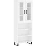 Maison Chic Visoka omara - Komoda - Predalnik bela 69,5x34x180 cm inženirski les, (21722045) Cene