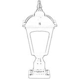Opviq Vanjska zidna lampa BSU-68185-BSY-K, 45 cm, E27, 40W, IP65, Crna | Eponuda.ba