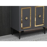 Hanah home komoda nora anthracite gold | ePonuda.com