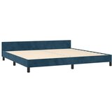  Okvir za krevet bez madraca tamnoplavi 200x200 cm baršunasti | shoptok.hr