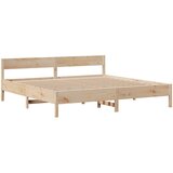  Okvir kreveta bez madraca 200 x 200 cm od masivne borovine | shoptok.hr