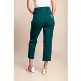 Fenzy Plus Size 7/8 Bombažne Hlače, Zelene | Shoptok.si